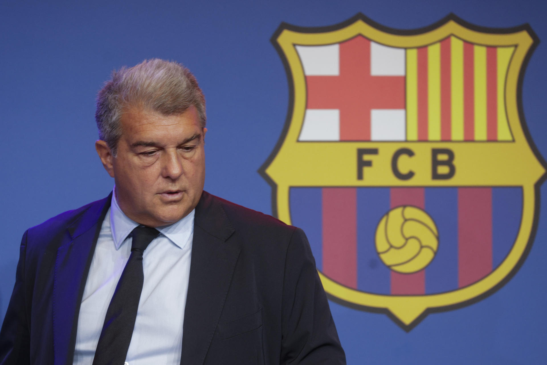 El presidente del Barcelona, Joan Laporta. EFE/Quique García