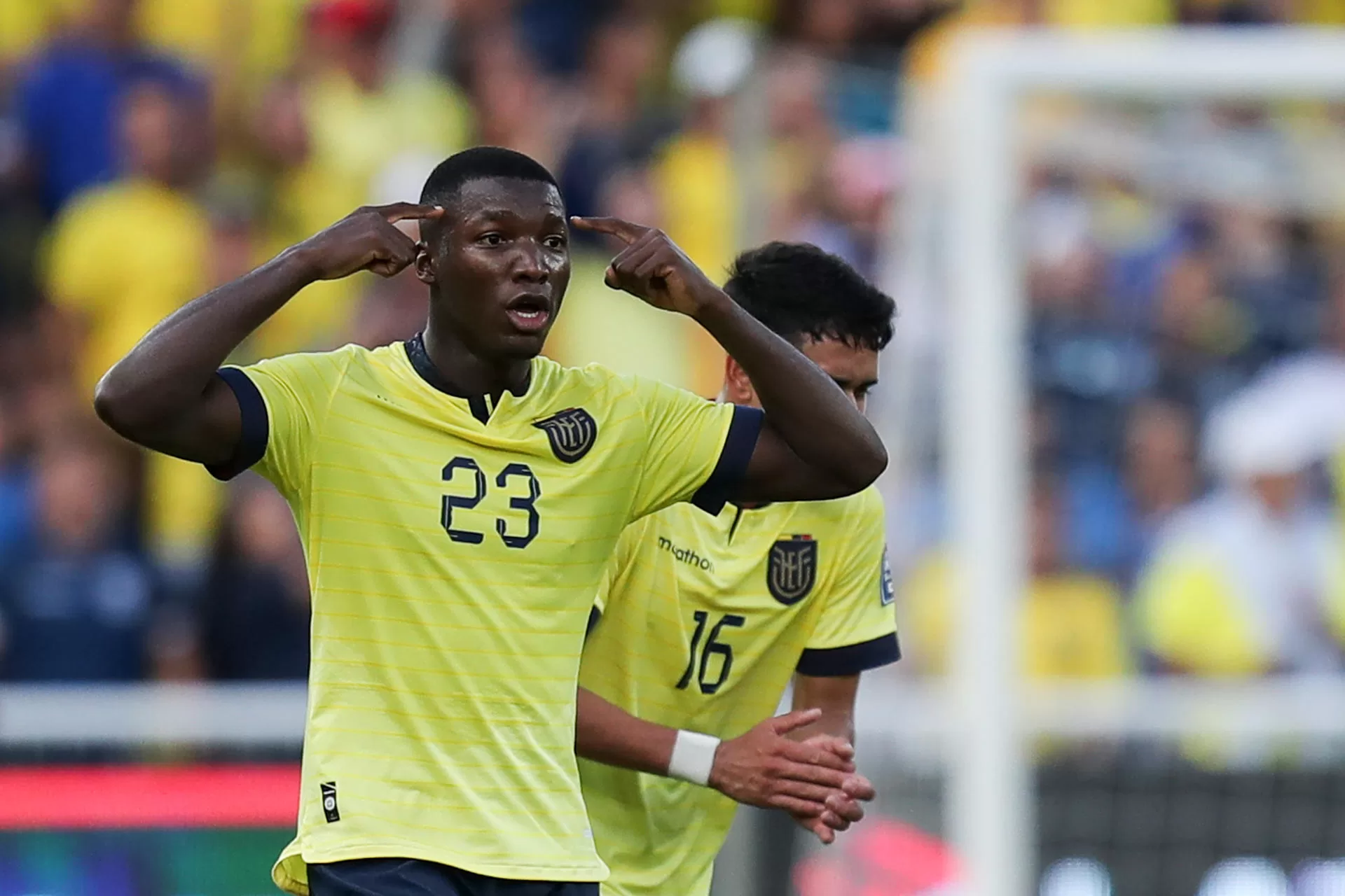 Foto de archivo del jugador Moisés Caicedo de Ecuador. EFE/ José Jácome