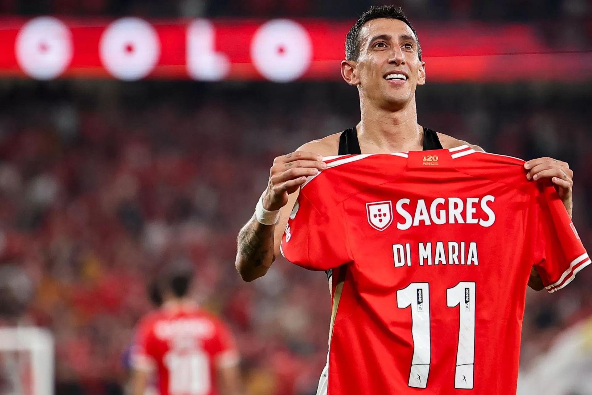alt Di María evoca la "historia muy bonita" que comparte con el Benfica tras 150 partidos