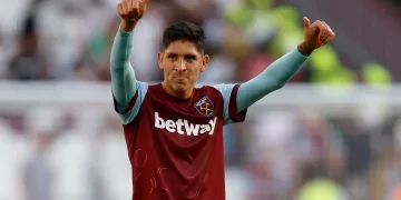 alt Mexicano Álvarez y brasileño Paquetá, las grandes figuras del West Ham