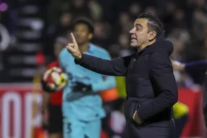 alt Xavi: "Me voy con una buena sensación; hemos mejorado mucho en el juego"