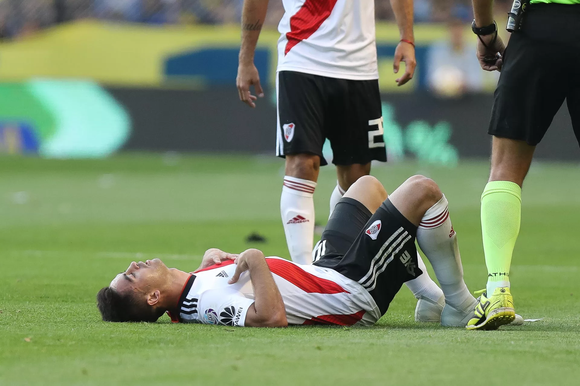 alt Malas noticias en River: Gonzalo Martínez sufrió una rotura del ligamento cruzado