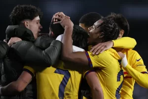 alt El Barça ha logrado 23 de sus 44 puntos en el último cuarto de hora