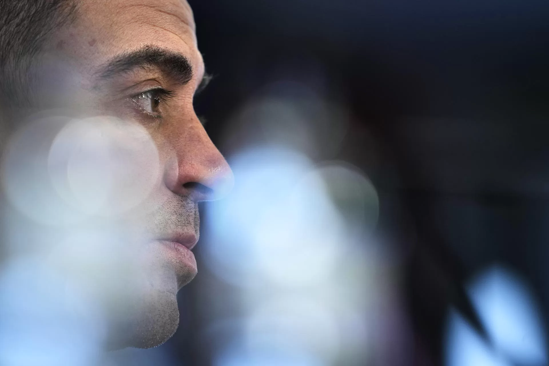 Xavi Hernández, durante la rueda de prensa de este viernes. EFE/Alejandro García