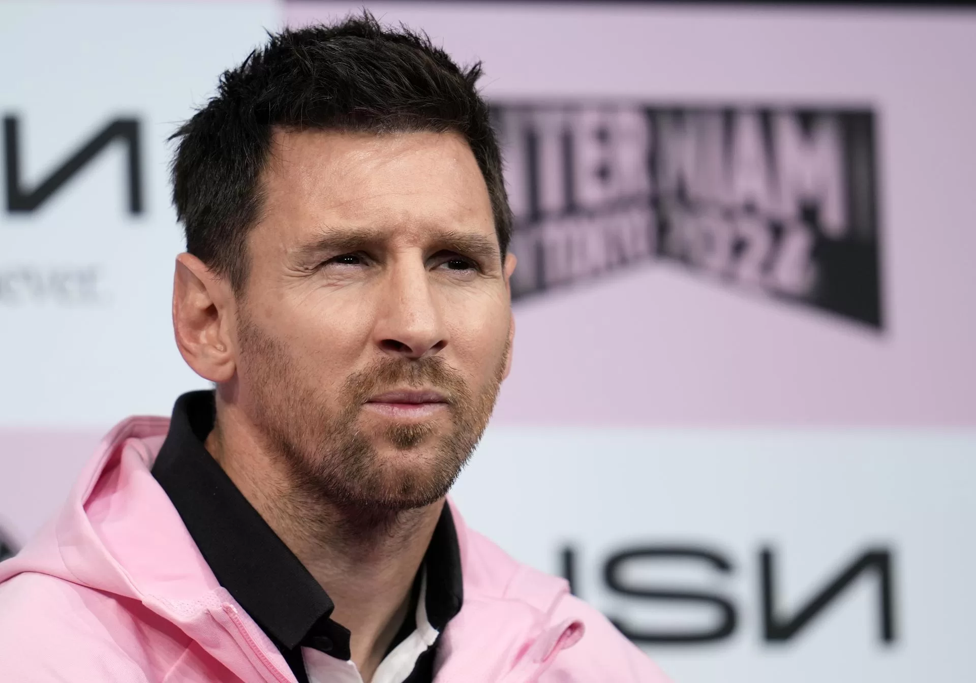 Lionel Messi, durante la rueda de prensa previa al encuentro que jugará su equipo, el Inter Miami, contra el Vissel Kobe japonés. EFE/EPA/FRANCK ROBICHON 