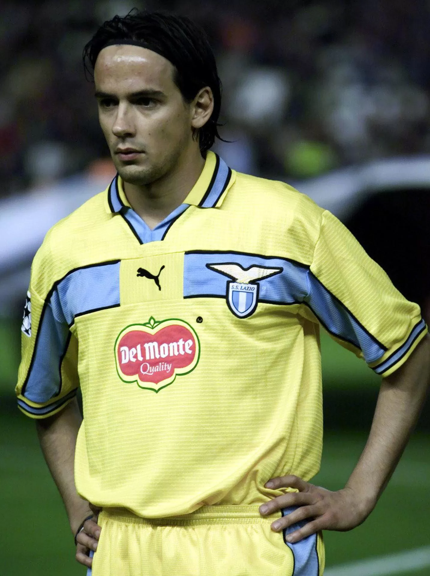 Simone Inzaghi, en el año 2000 con el Lazio. Foto: Alberto Estevez. 