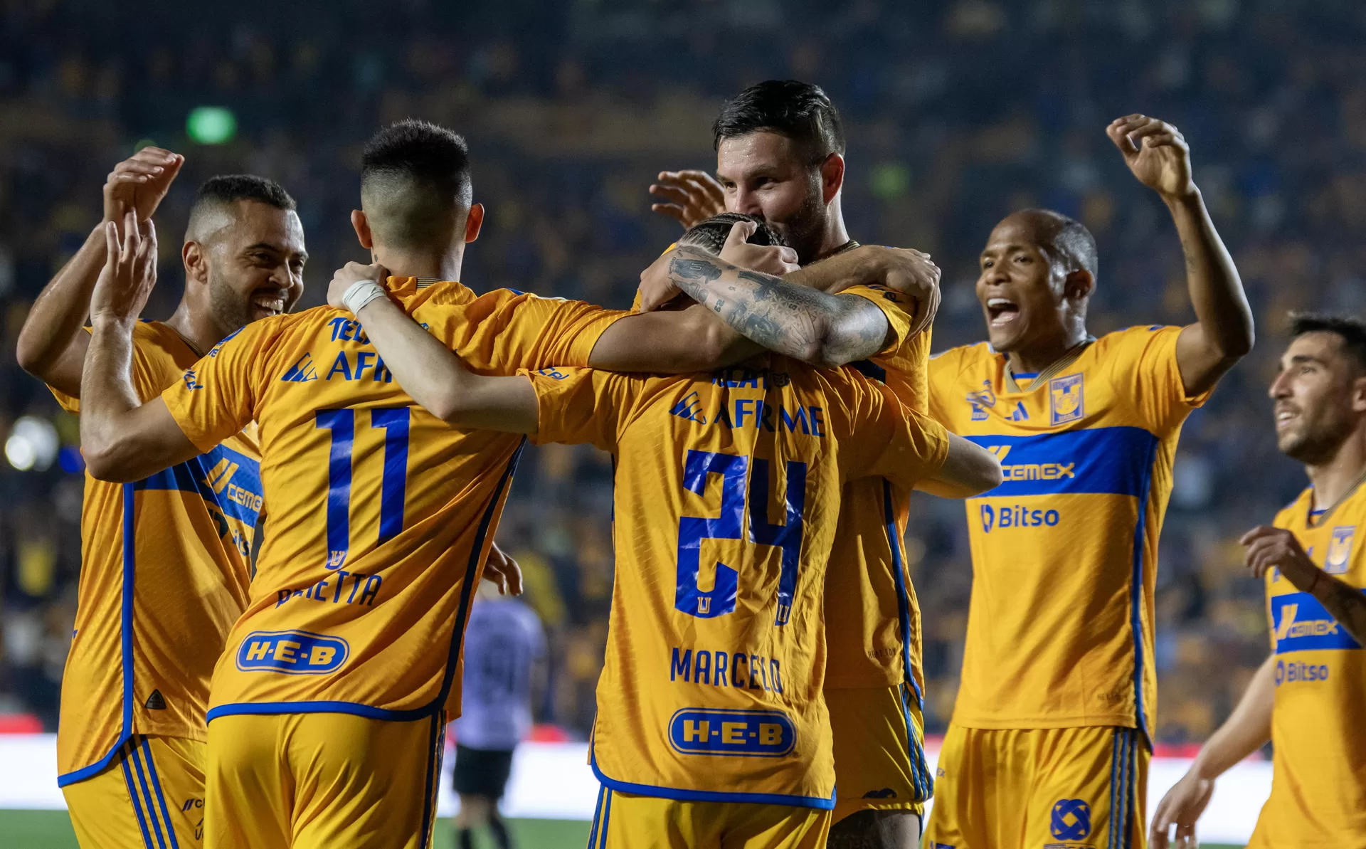 alt 1-1. Tigres saca un empate en casa de Columbus, en partido de cuartos de la Concachampions