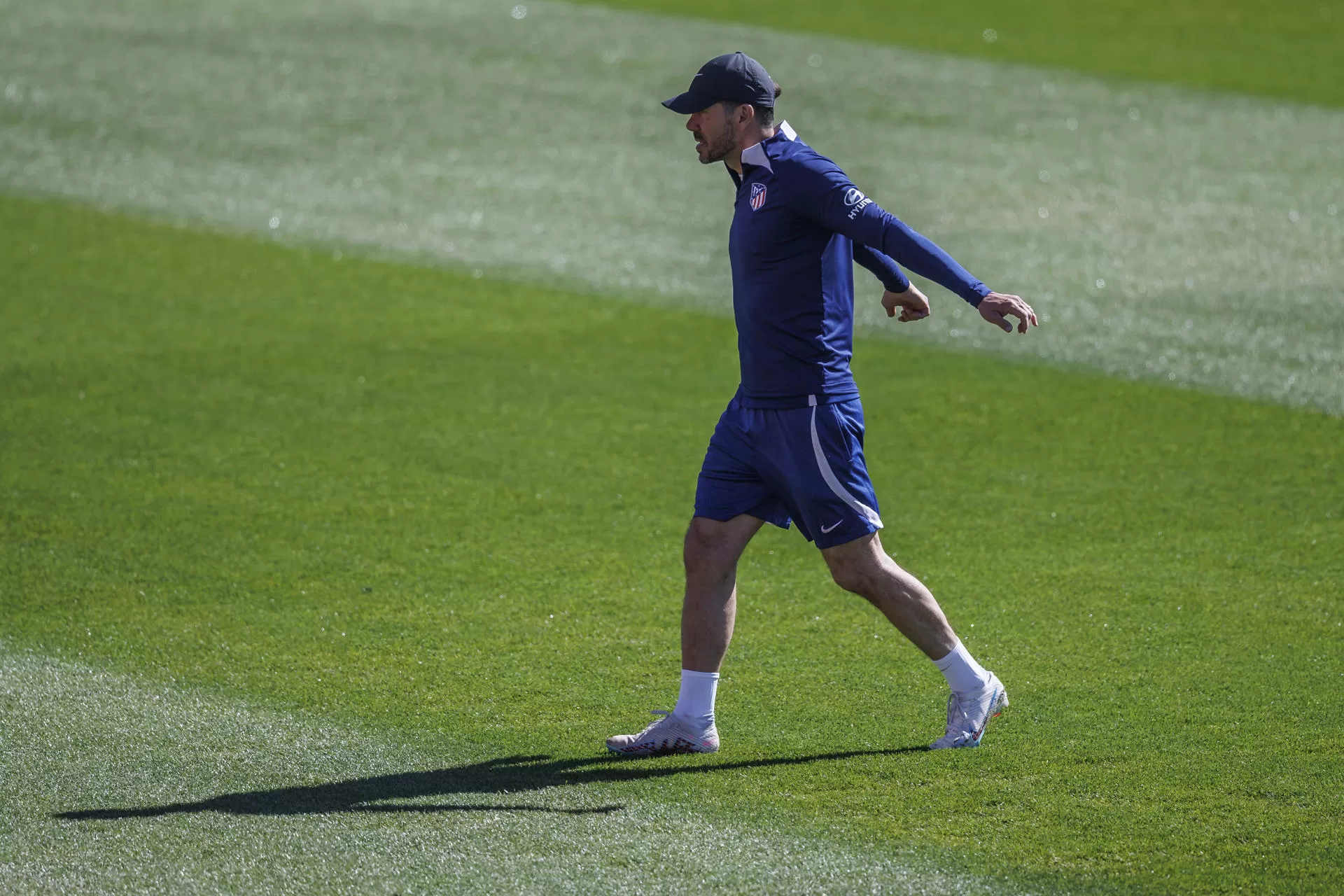 Simeone, en el entrenamiento.- EFE/Rodrigo Jiménez 