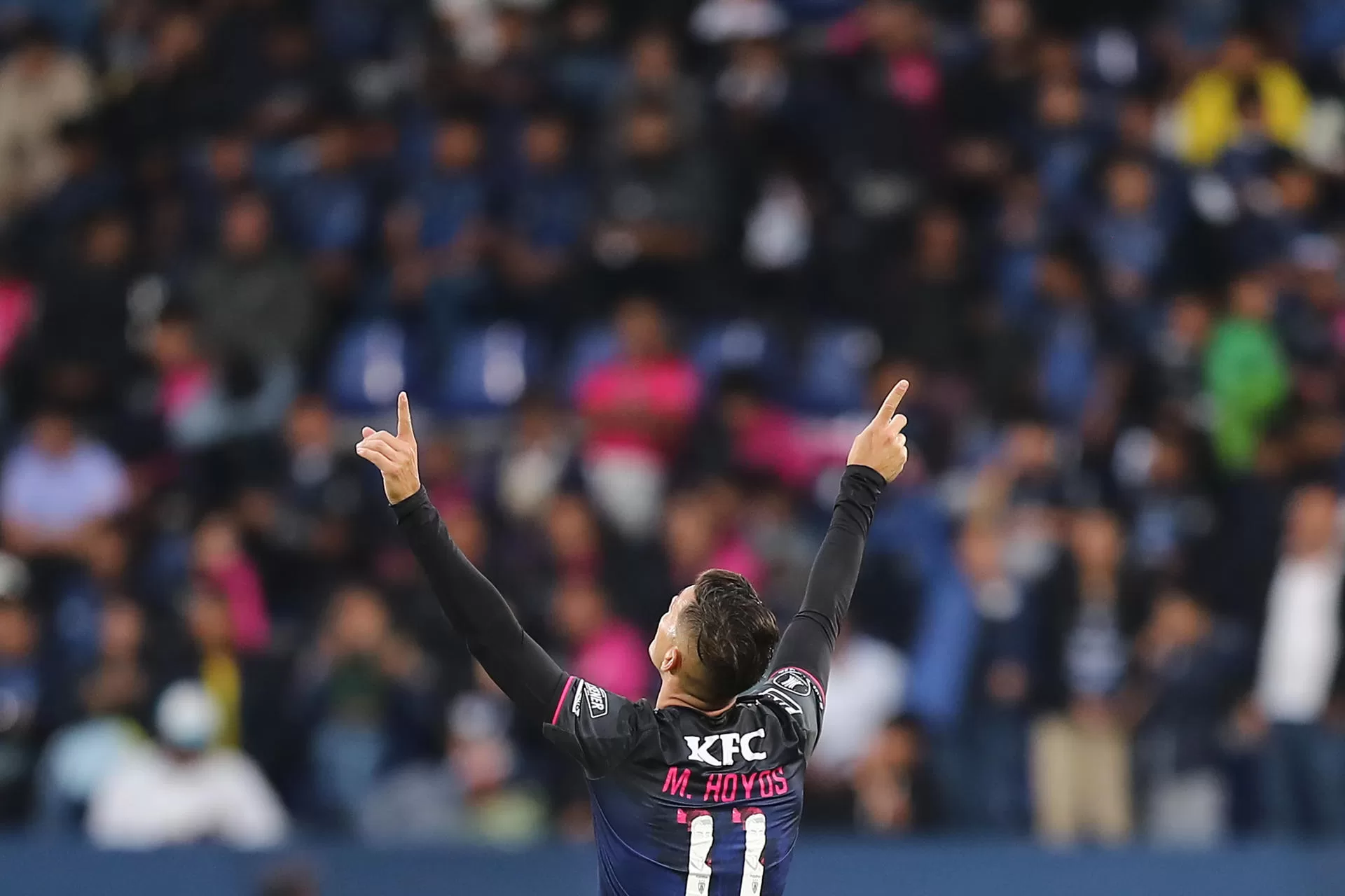 Michael Hoyos puso la guinda al triunfo por 2-0 de Independiente del Valle sobre San Lorenzo en un partido de la segunda jornada del Grupo F de la Copa Libertadores jugado este miércoles en Quito. EFE/ José Jácome 