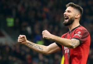 alt Giroud, máximo goleador de la selección francesa, dejará el Milan por Los Ángeles Galaxy