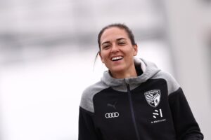 alt Sabrina Wittmann, primera entrenadora en fútbol profesional masculino alemán