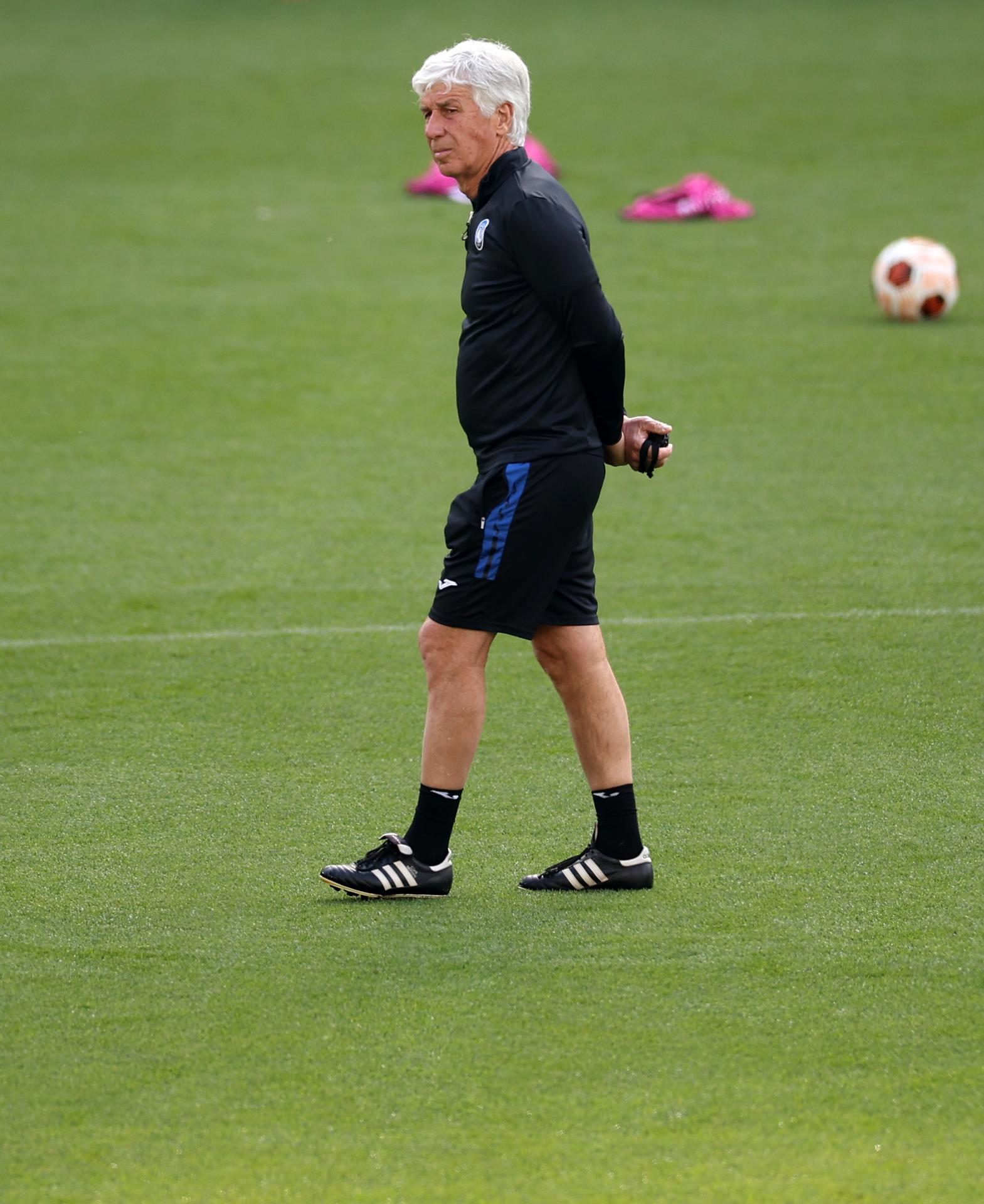 El técnico del Atalanta Gian Piero Gasperini. EFE/EPA/ADAM VAUGHAN 