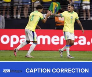 alt El brasileño Bruno Guimarães se queja de la rigidez de la Conmebol en los descansos de la Copa América