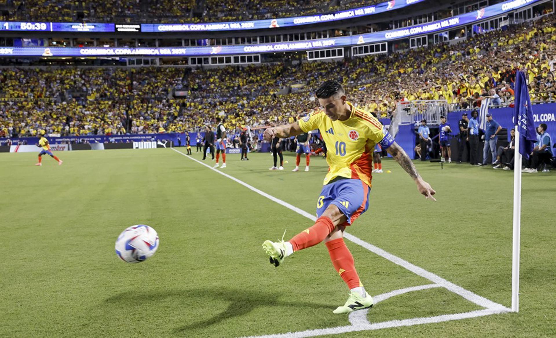 James Rodríguez de Colombia durante la Copa América 2024 . EFE/EPA/ERIK S. MENOR 