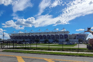 El estadio Inter&Co Stadium de Orlando es el escenario que acogerá este lunes el último acto en la fase de grupos de la Copa América de Estados Unidos entre las selecciones de Bolivia y Panamá. EFE/ Gina Baldivieso