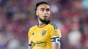 Cristian Arango, delantero colombiano de Real Salt Lake