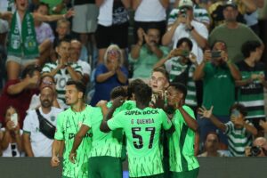 alt El Sporting gana al Farense con un triplete de Gyökeres