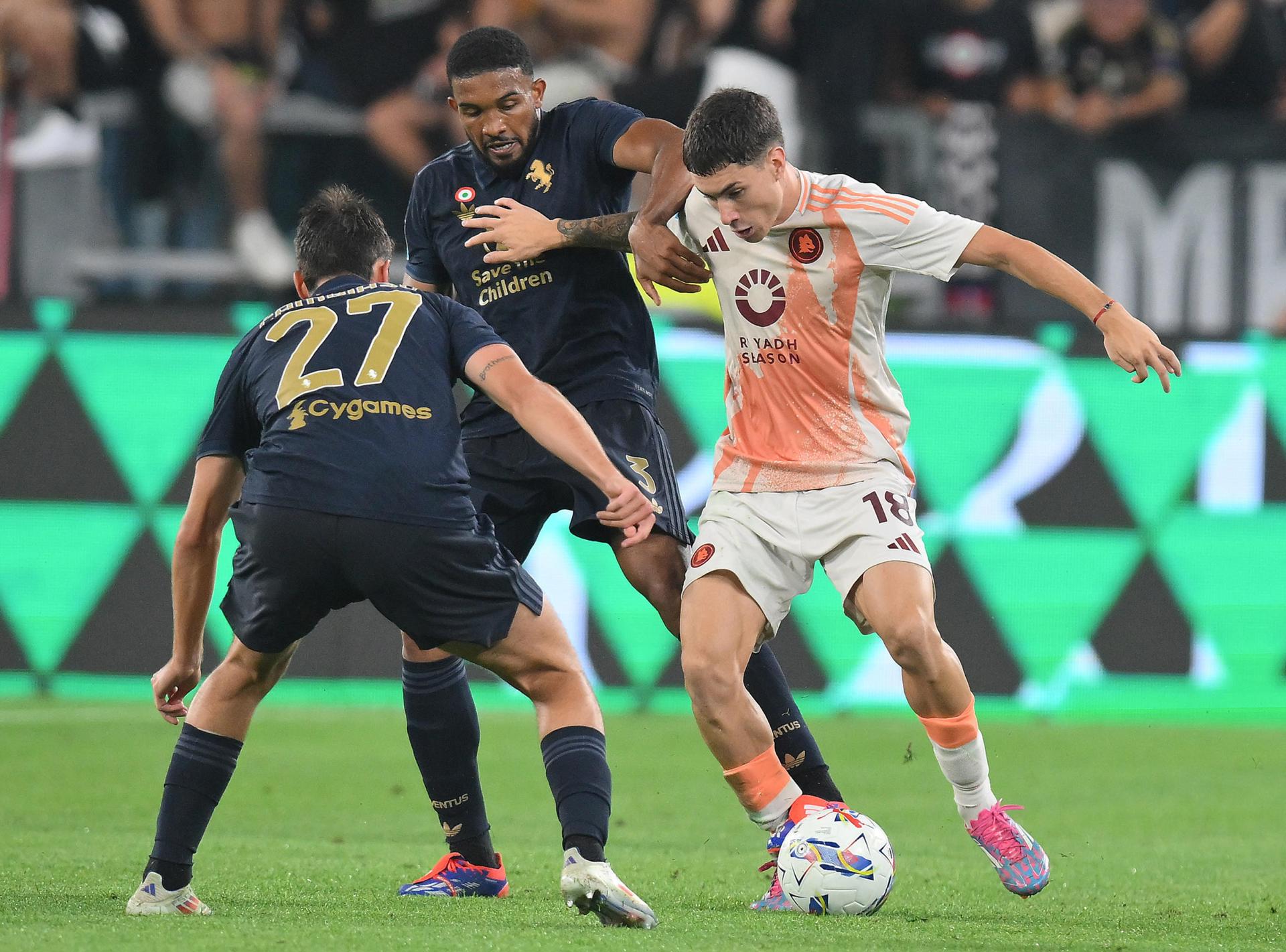 0-0. La Roma del argentino Dybala baja los humos de la ‘Juve’