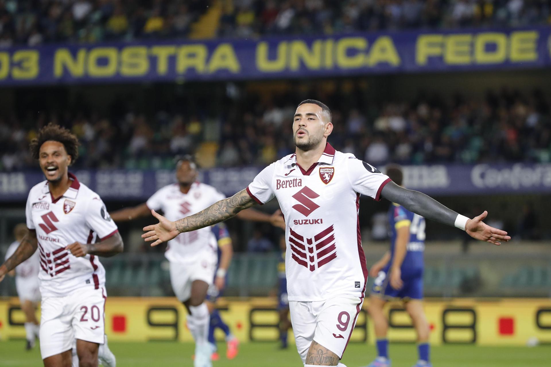 2-3. Paraguayo Sanabria y colombiano Duvan Zapata ponen líder al Torino