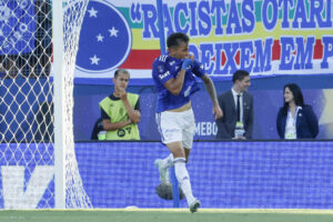 Kaio Jorge anotó el único gol del Cruzeiro en la final de la Copa Sudamericana ante Racing. EFE/ Mauricio Dueñas Castañeda