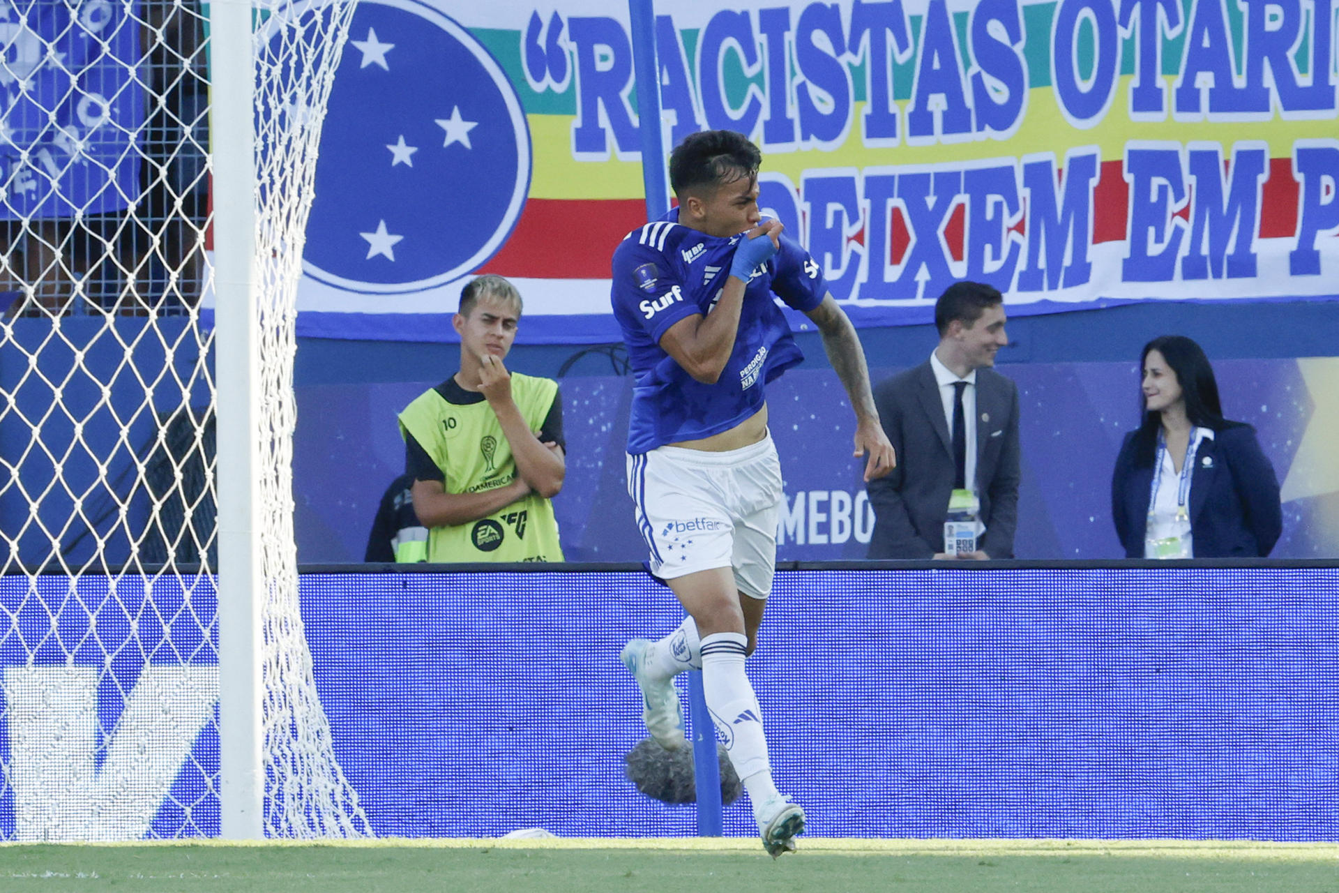 Kaio Jorge anotó el único gol del Cruzeiro en la final de la Copa Sudamericana ante Racing. EFE/ Mauricio Dueñas Castañeda 