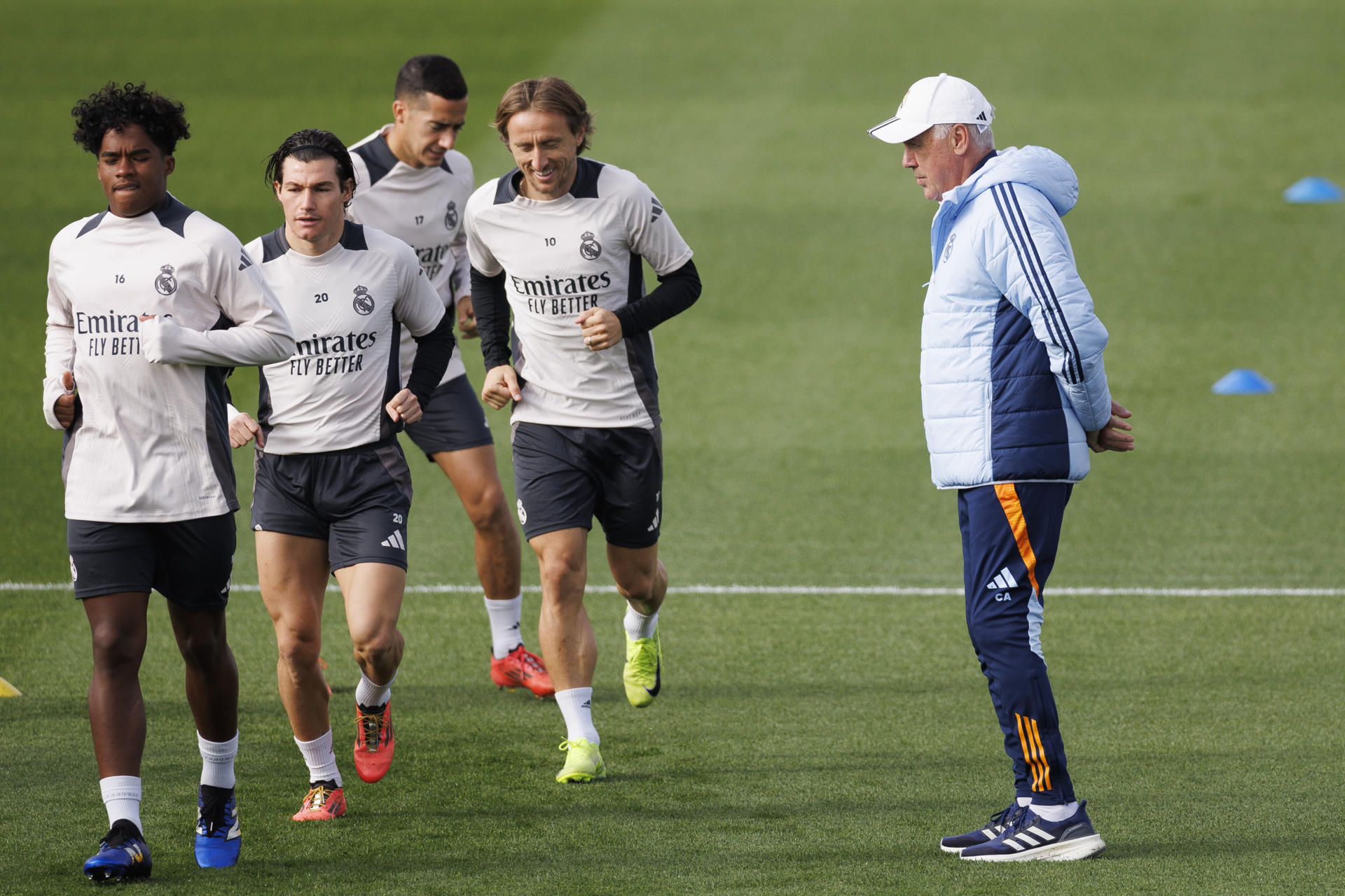 alt Rodrygo se entrena con el grupo antes de recibir al Milan