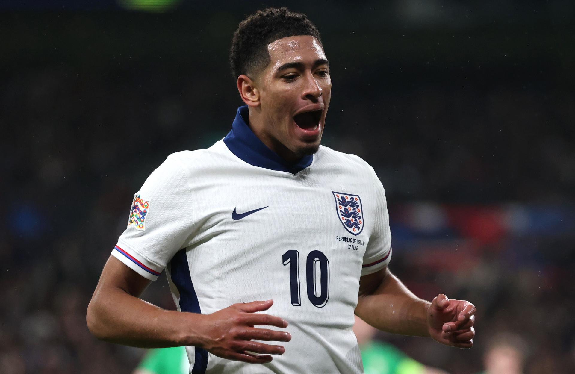 El inglés Jude Bellingham durante el partido de la UEFA Nations League que han disputado Inglatera y República de Irlanda en Wembley, Londres, Reino Unido. EFE/EPA/NEIL HALL 