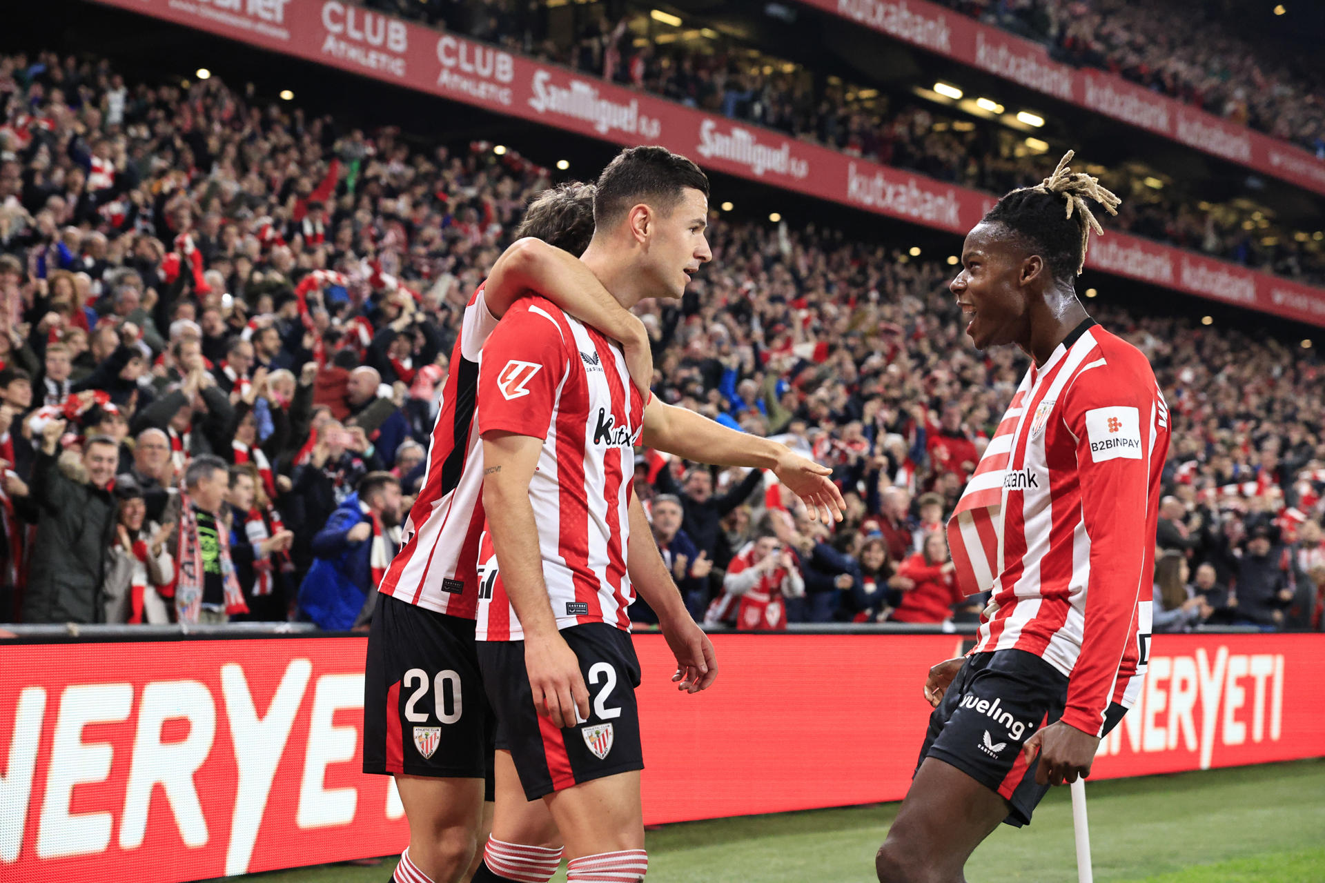 2-1.  El Athletic oposita a la ‘Champions’ doblegando al Real Madrid en San Mamés