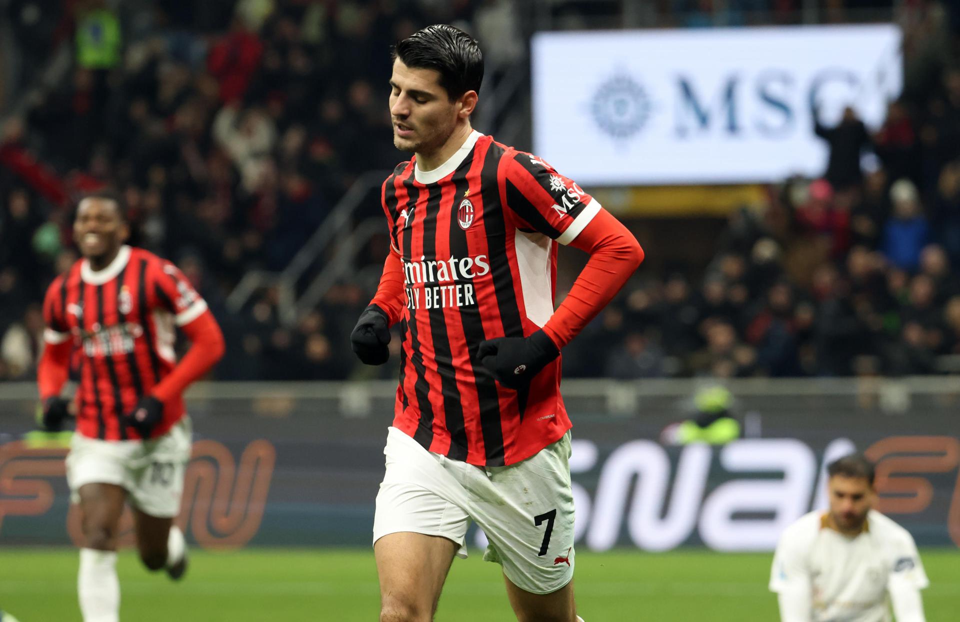 Morata celebra el 1-0. EFE/EPA/MATTEO BAZZI 