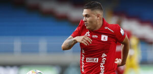 Juan Fernando Quintero, jugador del América de Cali. EFE/ Ernesto Guzmán