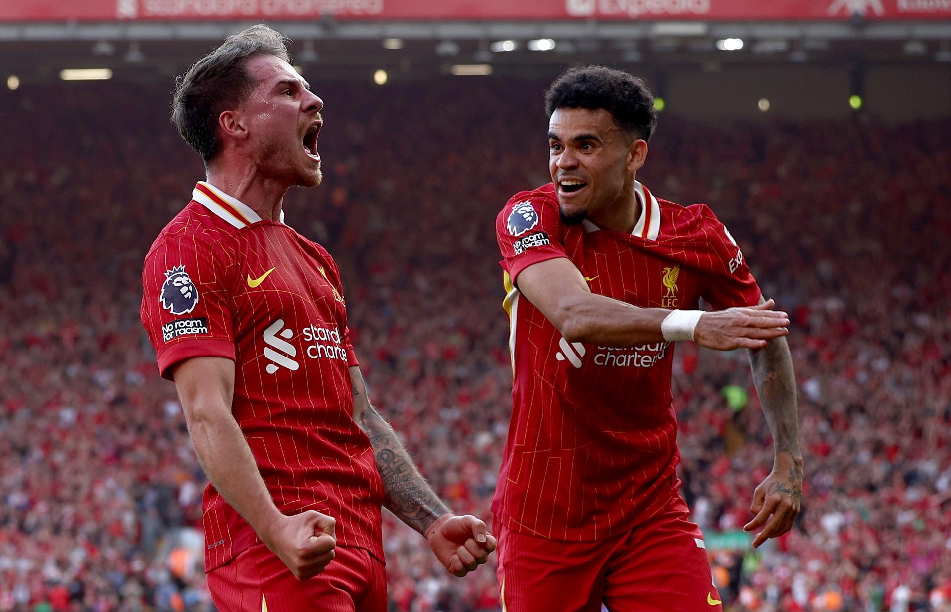 Salah rescata al Liverpool del colombiano Diaz