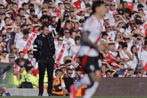 El entrenador Fernando Gago, en una imagen de archivo. EFE/ Juan Ignacio Roncoroni
