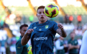 alt El León del colombiano James Rodriguez visita al Querétaro