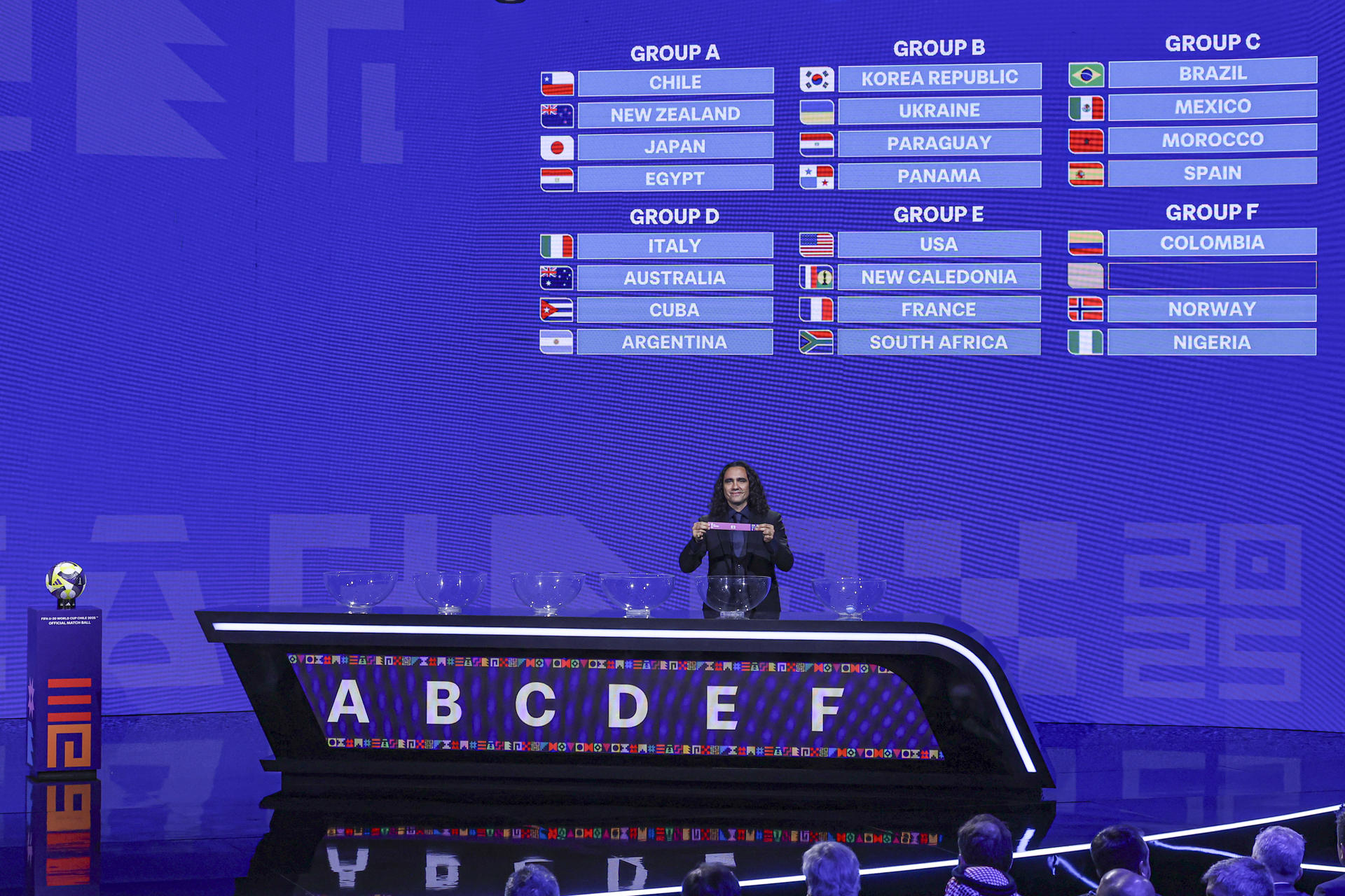 Chile abre con Nueva Zelanda, Brasil se enfrentará con España e Italia con Argentina