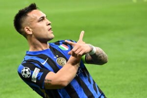 El argentino Lautaro Martínez durante un partido. EFE/Archivo/EPA/DANIEL DAL ZENNARO