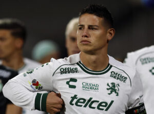 James Rodríguez del León reacciona ante Cruz Azul. Imagen de archivo. EFE/ Sáshenka Gutiérrez