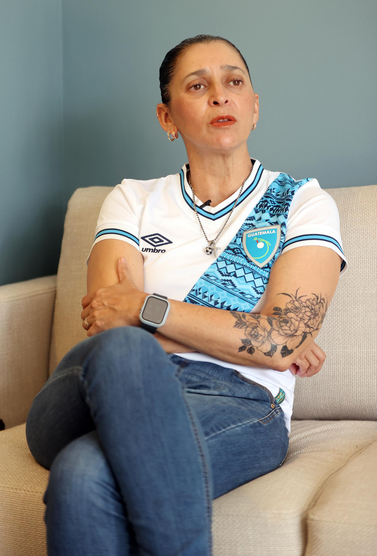 Karla Maya apuesta por llevar a Guatemala a estar entre los mejores ocho de la Concacaf apoyada en las jugadoras jóvenes. EFE/ Fernando Ruiz 