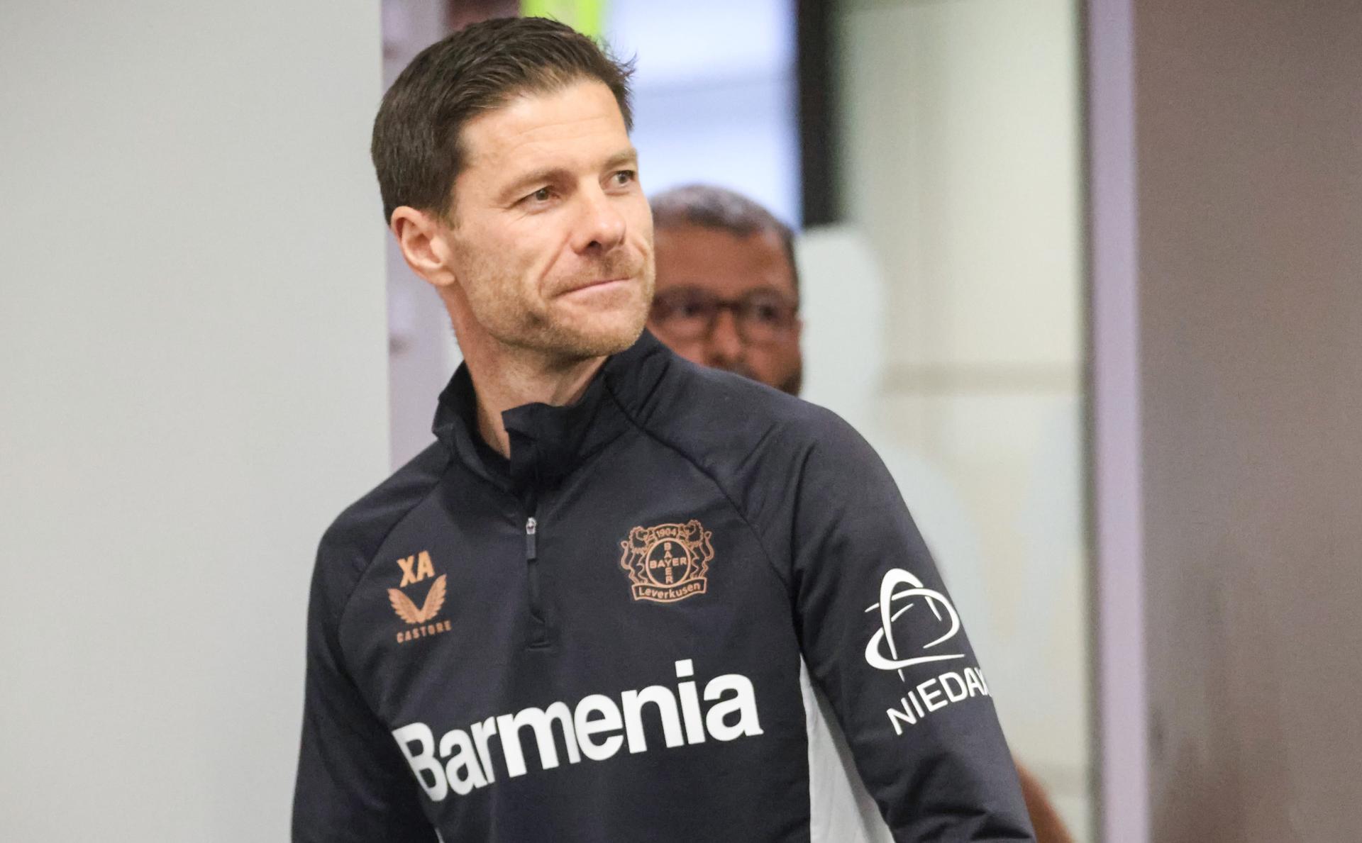 Xabi Alonso, durante la rueda de prensa de este viernes. EFE/EPA/UWE MISERIUS