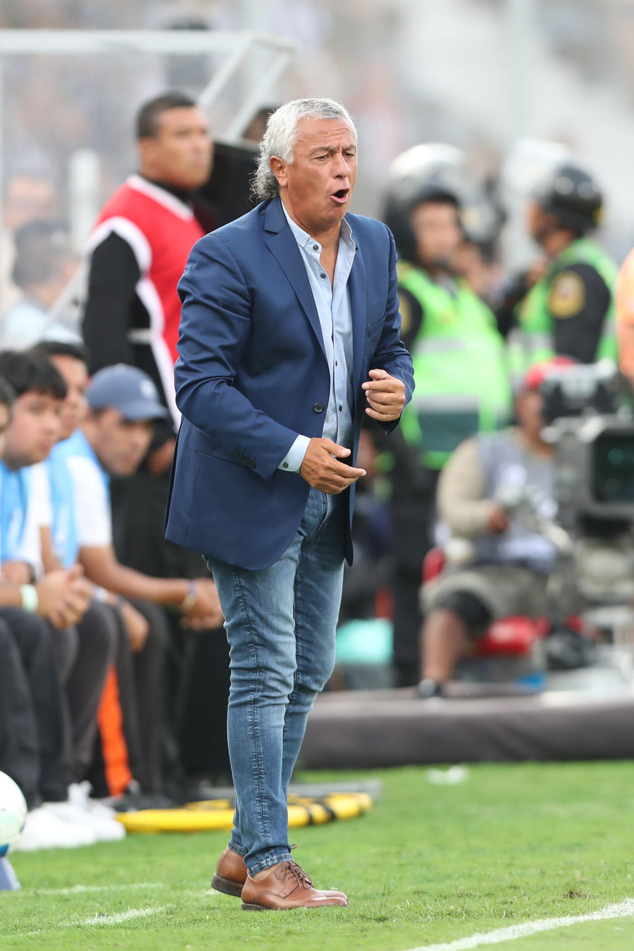 El entrenador de Alianza Lima, Néstor Gorosito. EFE/ Paolo Aguilar