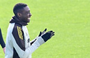 Foto de archivo de Randal Kolo Muani, durante un entrenamiento del Juventus. EFE/EPA/Alessandro Di Marco
```