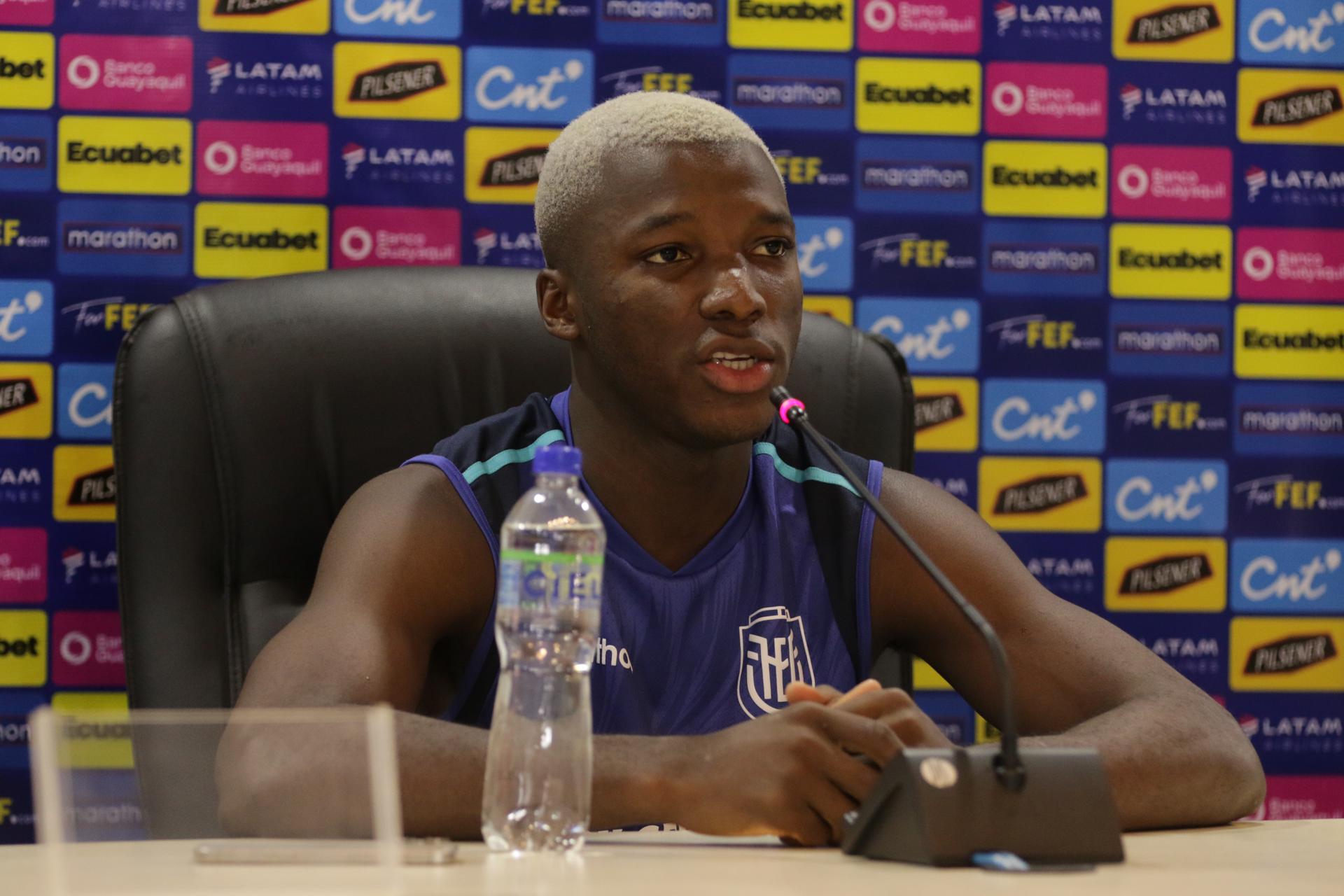 El ecuatoriano Moisés Caicedo confía en la victoria sobre Brasil