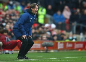 Foto de archivo de Thomas Frank como entrenador del Brentford. EFE/EPA/Chris Brunskill
