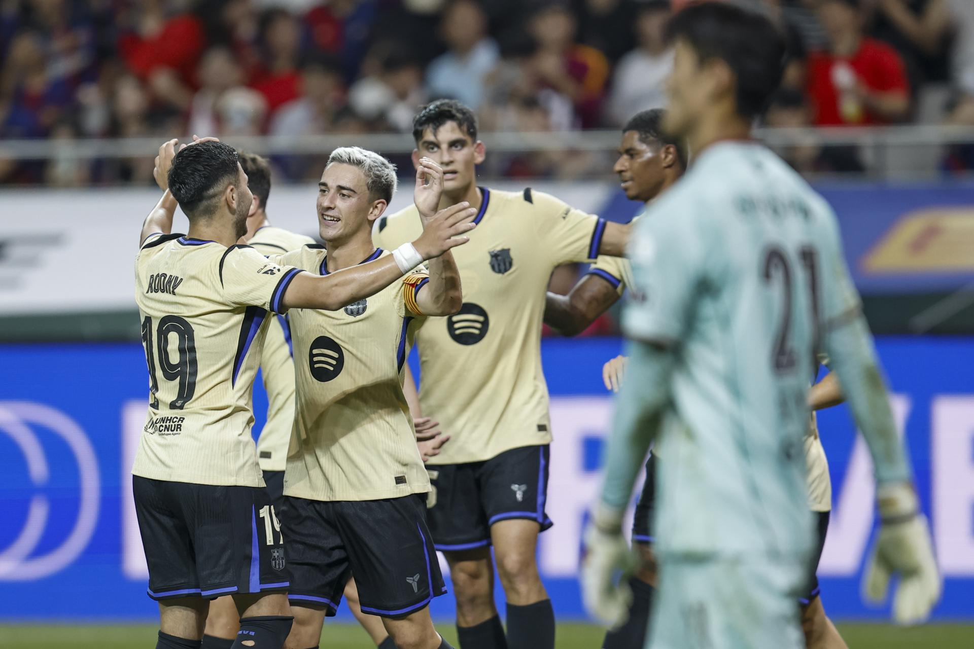 El Barça con asistencia del brasileño Raphinha se da un festin en Seúl