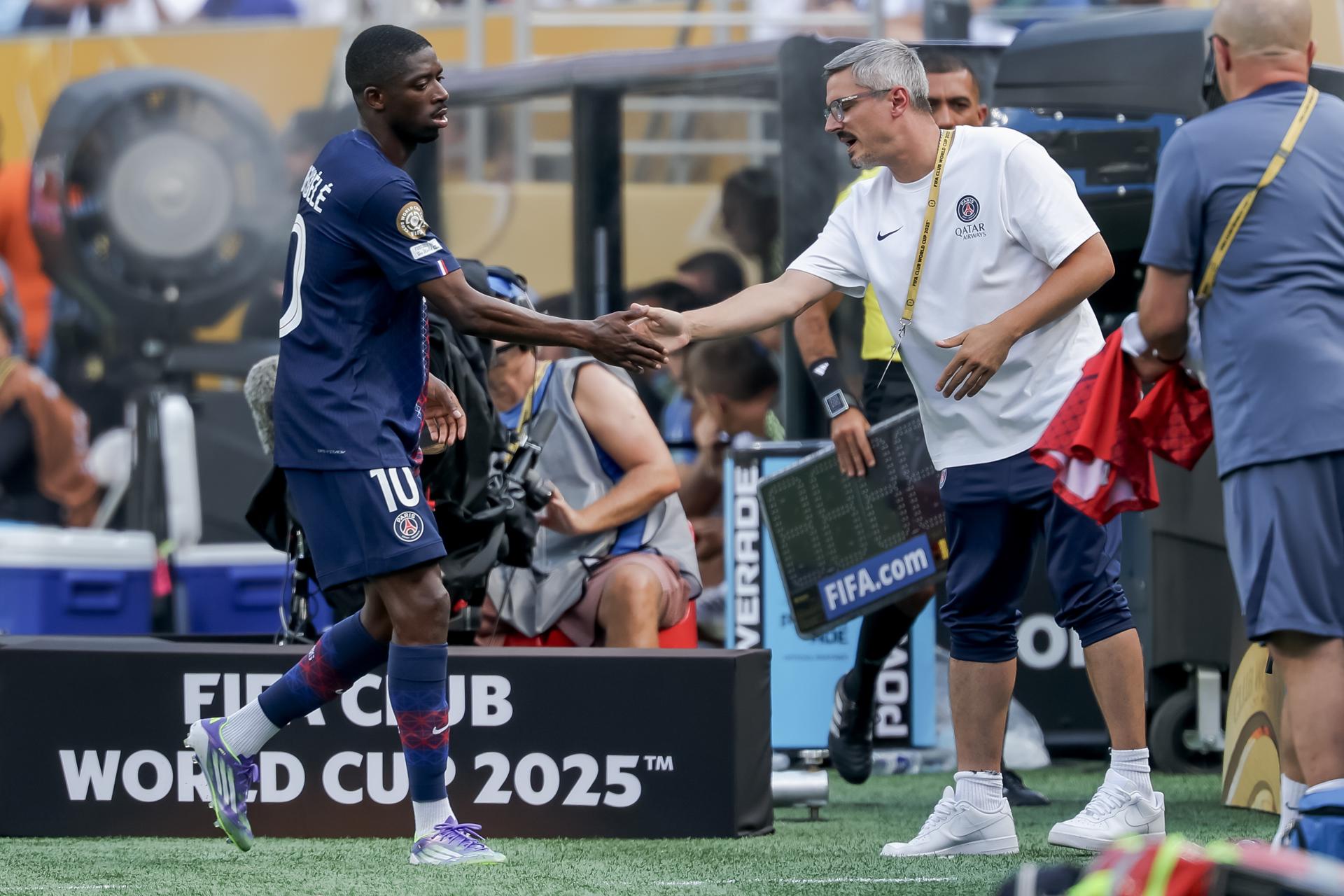 Ousmane Dembele, una de las figuras del PSG. EFE/EPA/JUSTIN LANE 