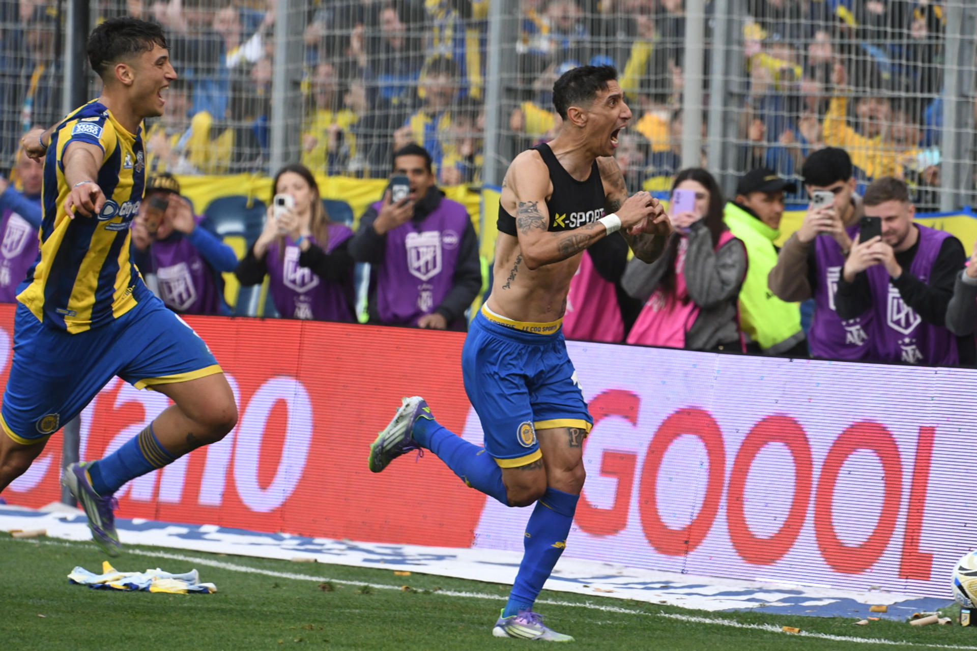 Argentina Di María tuvo su reestreno con Rosario