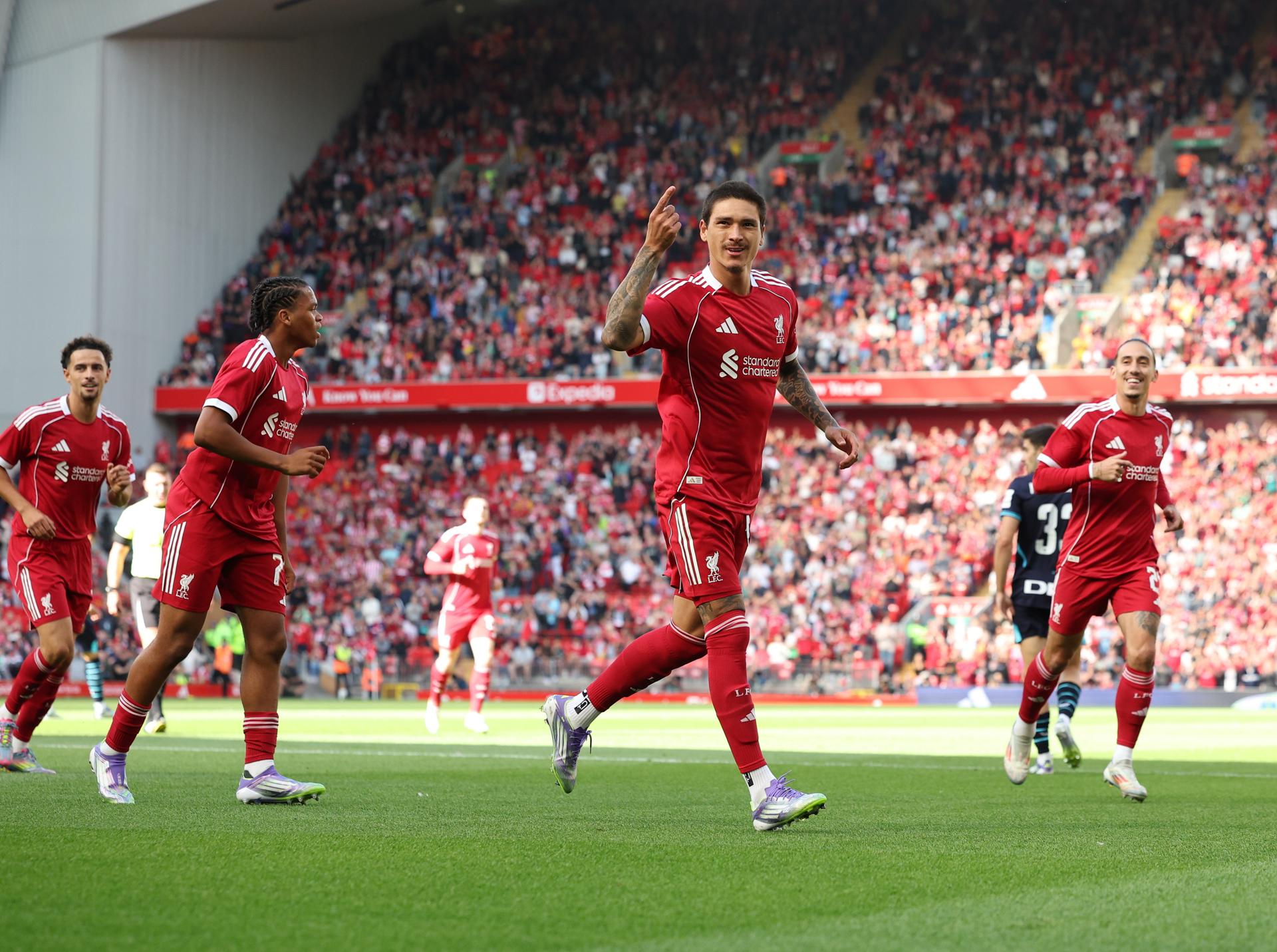 El uruguayo Darwin Núñez, a punto de dejar el Liverpool por el Al Hilal saudí