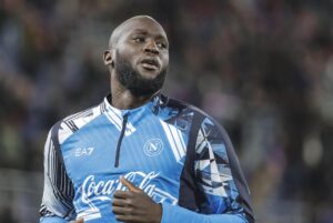 El delantro belga Romelu Lukaku, jugador del Nápoles. EFE/EPA/SERENA CAMPANINI