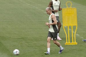 El jugador argentino del Real Madrid Franco Mastantuono. EFE/Chema Moya