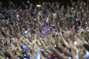 Foto de archivo del estadio Castelao, del club brasileño Fortaleza, que este martes abrirá sus gradas para el primer partido de la fase de octavos de final de la Copa Libertadores contra el Vélez Sarsfield argentino.EFE/ Jarbas Oliveira