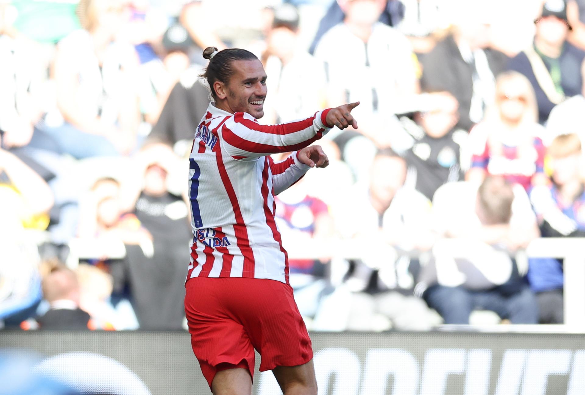 Griezmann festeja el 0-2. EFE/EPA/ADAM VAUGHAN 